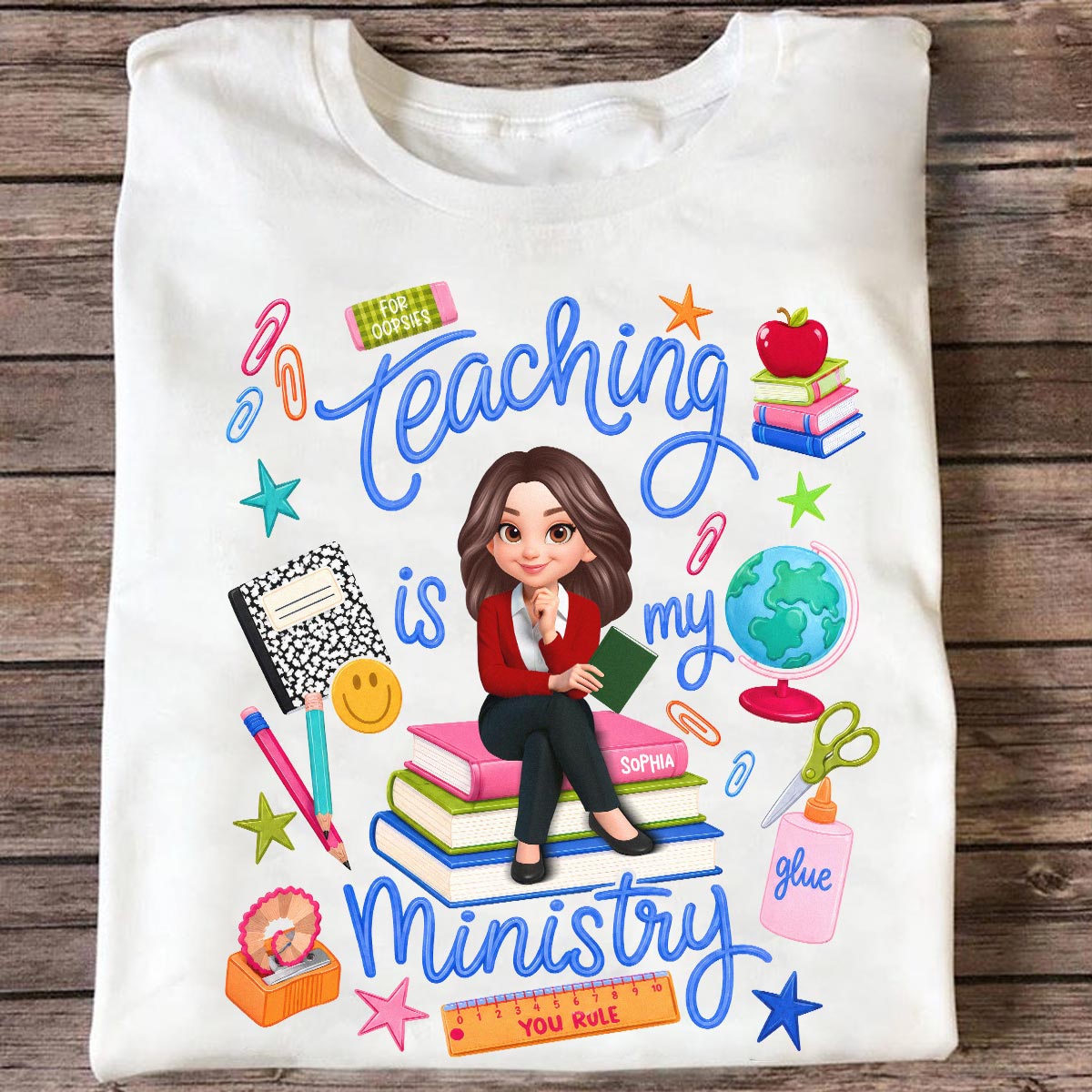 Teaching Is My Ministry - Personalized Shirt - Teacher Gift, Back To School Outfit