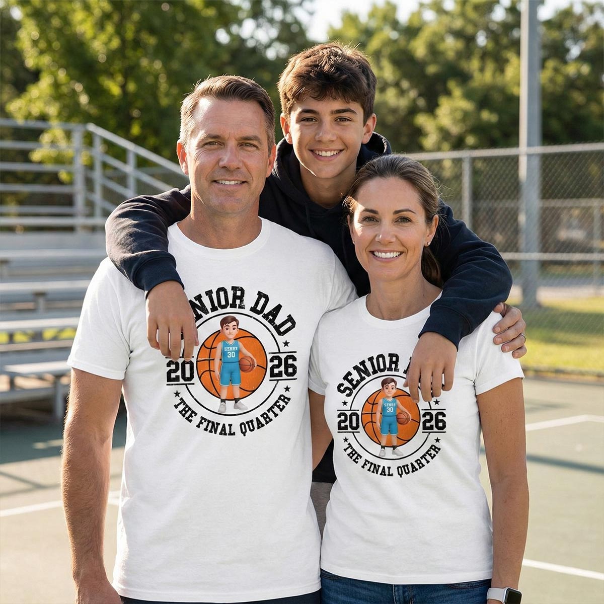 Sport Senior Proud Mom Dad Of Graduate - Personalized Shirt - Basketball, Baseball, Football