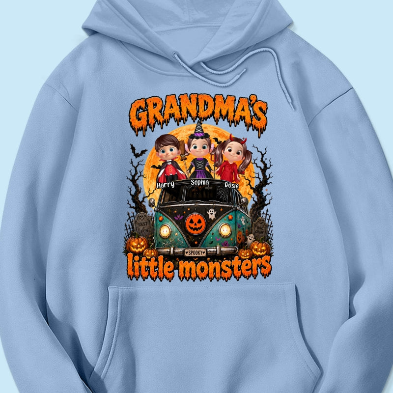 Grandma's Little Monsters - Personalized Shirt - Halloween Shirt for Grandma