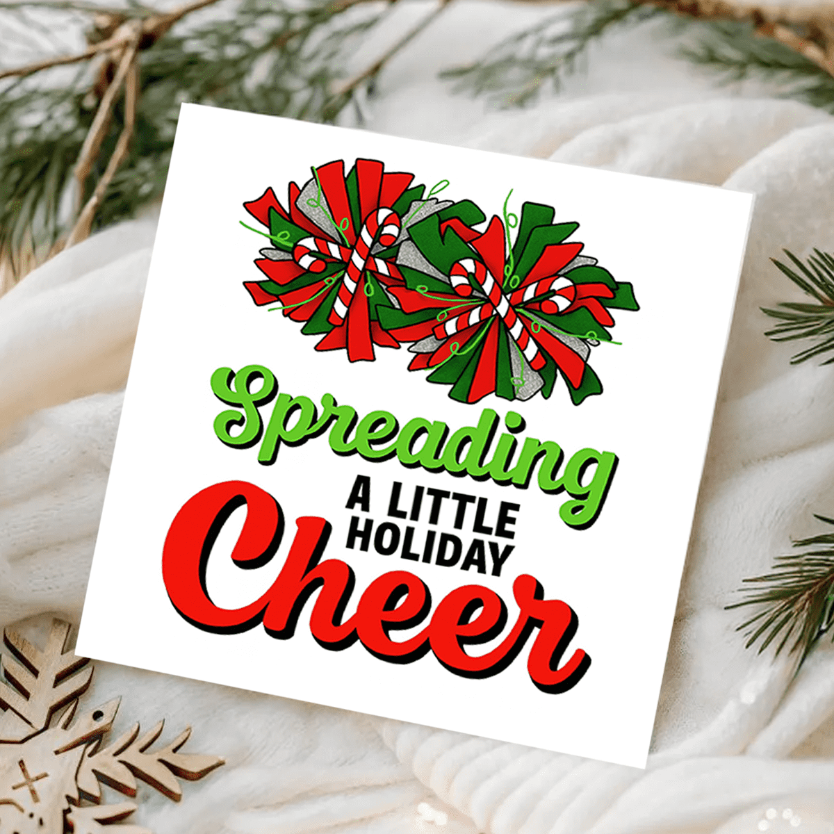 Christmas Cheerleader Card