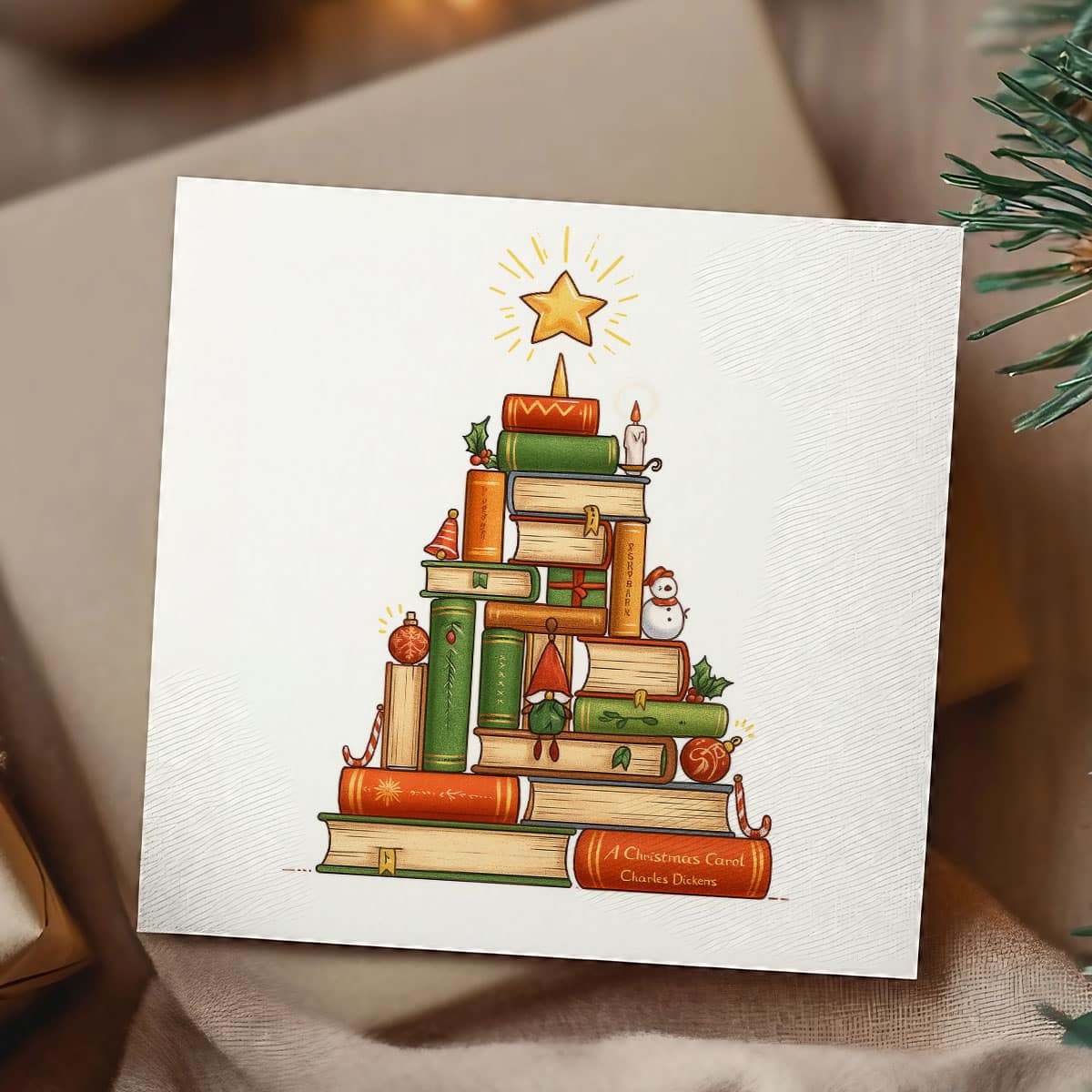 Christmas Book Lover Card Upsell