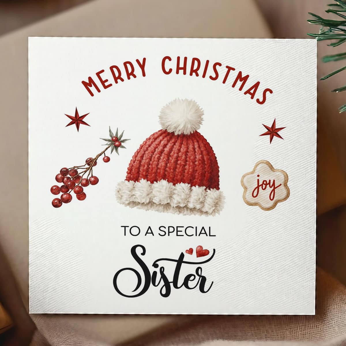 Christmas Card For Sister