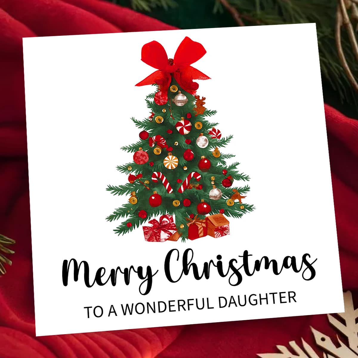 Christmas Card For Daughter Son