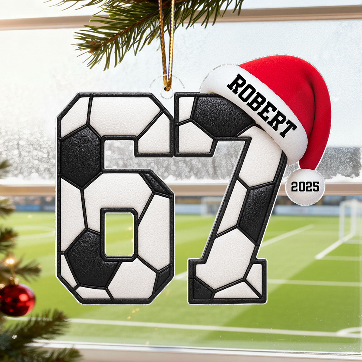 Funny Six Seven 67 Sports - Personalized Acrylic Ornament -  Funny Teenager Christmas Gifts, Teen Slang