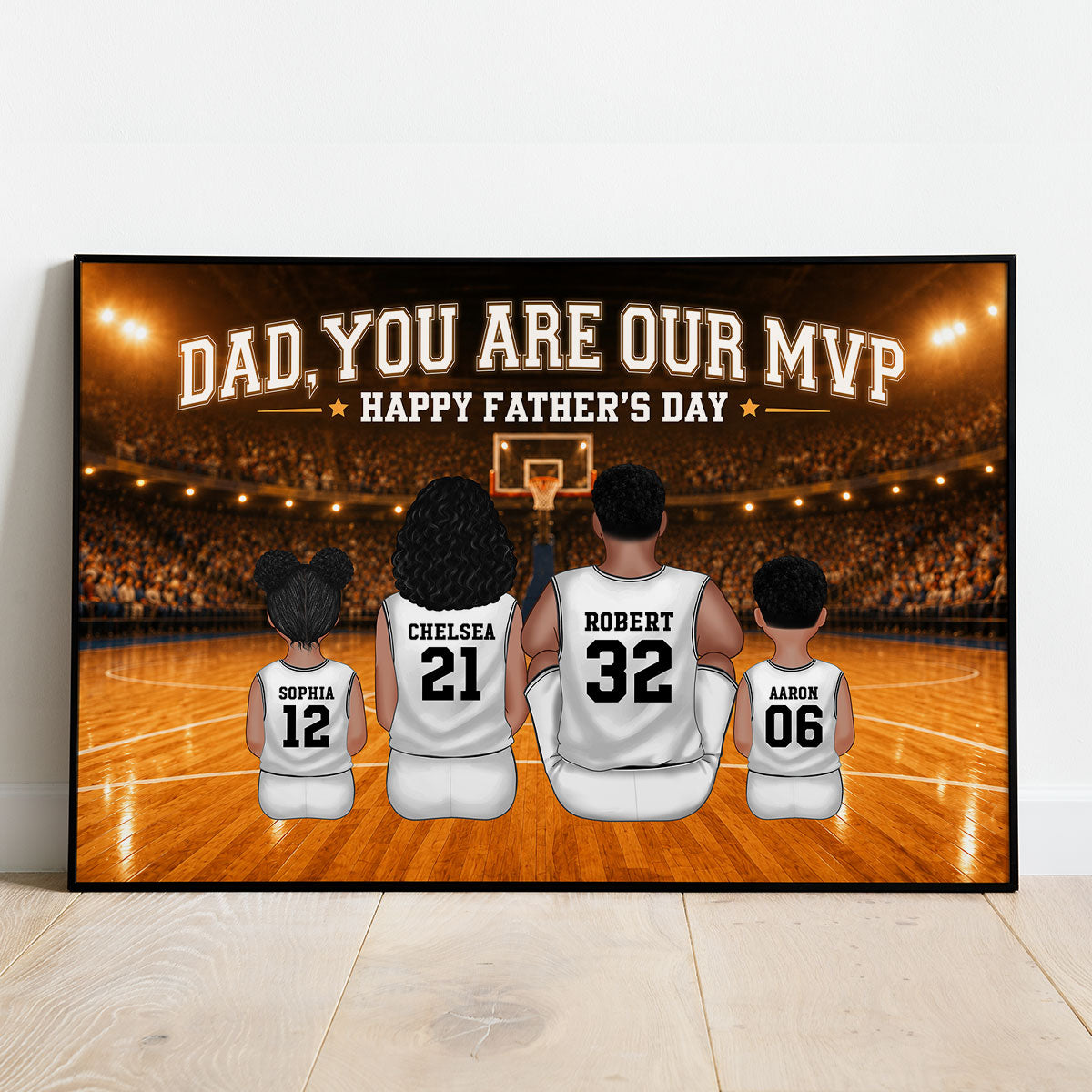Basketball Dad Legend Daddy's Dream Team - Personalized Poster - Father's Day Gift For Dad, Husband, Basketball Fans