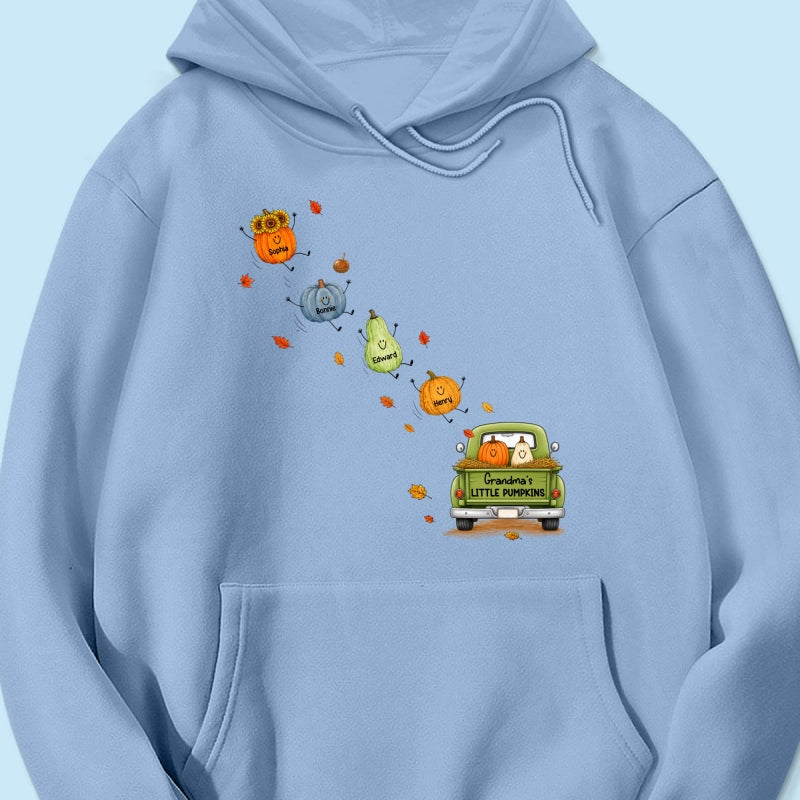 Grandma's Little Cute Pumpkins - Personalized Shirt - Fall Season Cozy Shirt