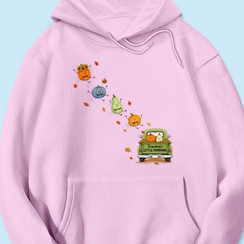 Grandma's Little Cute Pumpkins - Personalized Shirt - Fall Season Cozy Shirt
