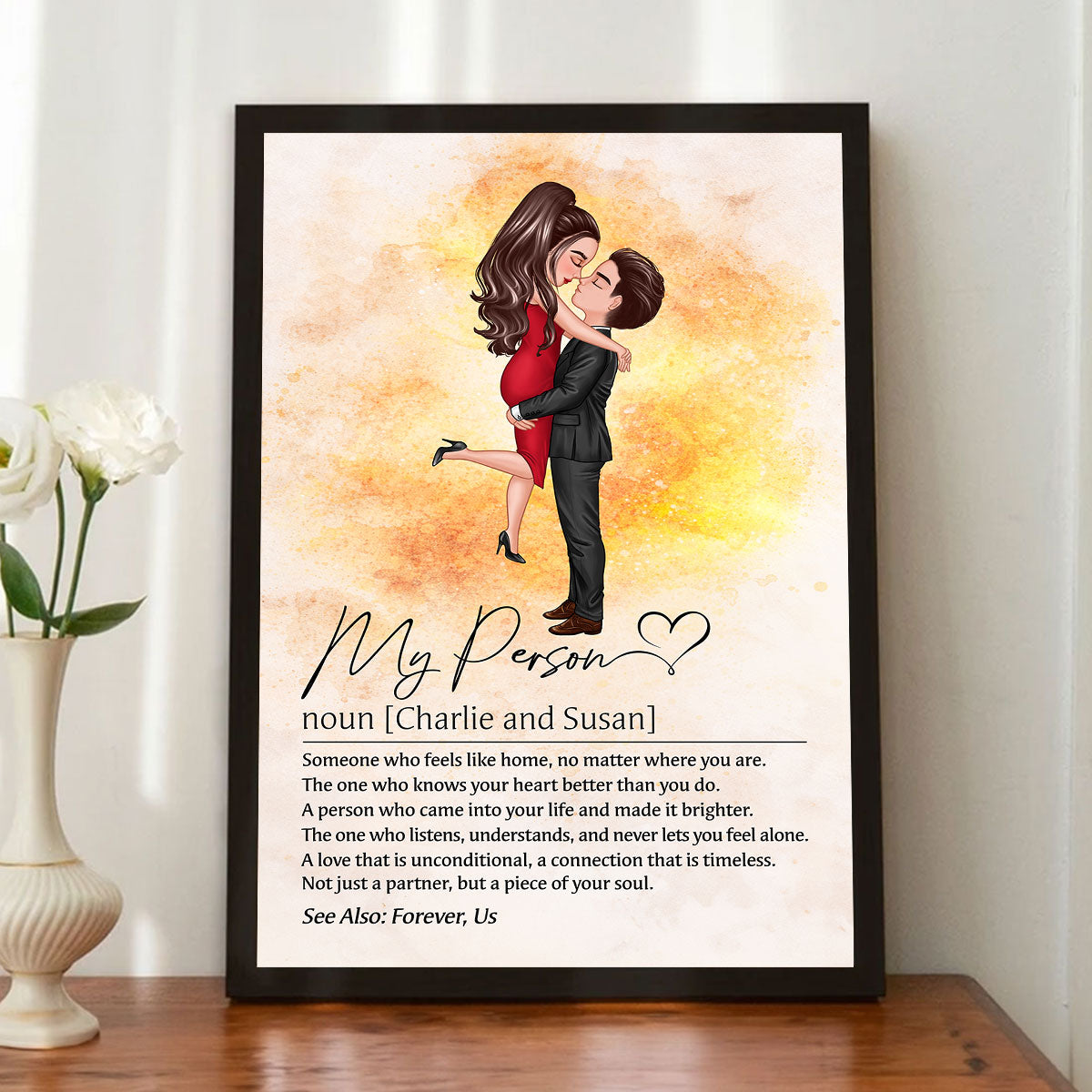 My Person Definition - Personalized Poster - Gift for Couple