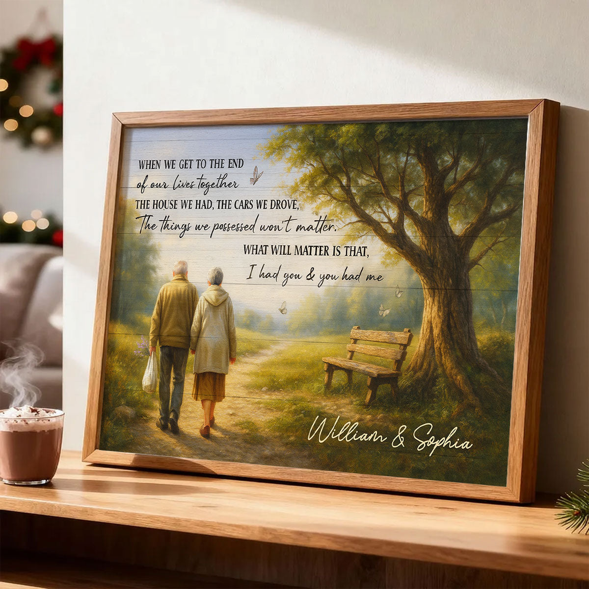 When We Get to the End of Our Lives Together Peaceful Landscape - Personalized Poster - Sentimental Gift for him, Gift for her