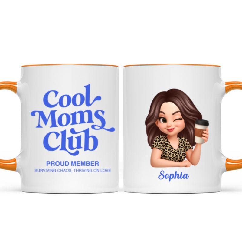 Cool Mom Club Proud Member - Personalized Mug - Mother's Day Gift for Mom, Wife
