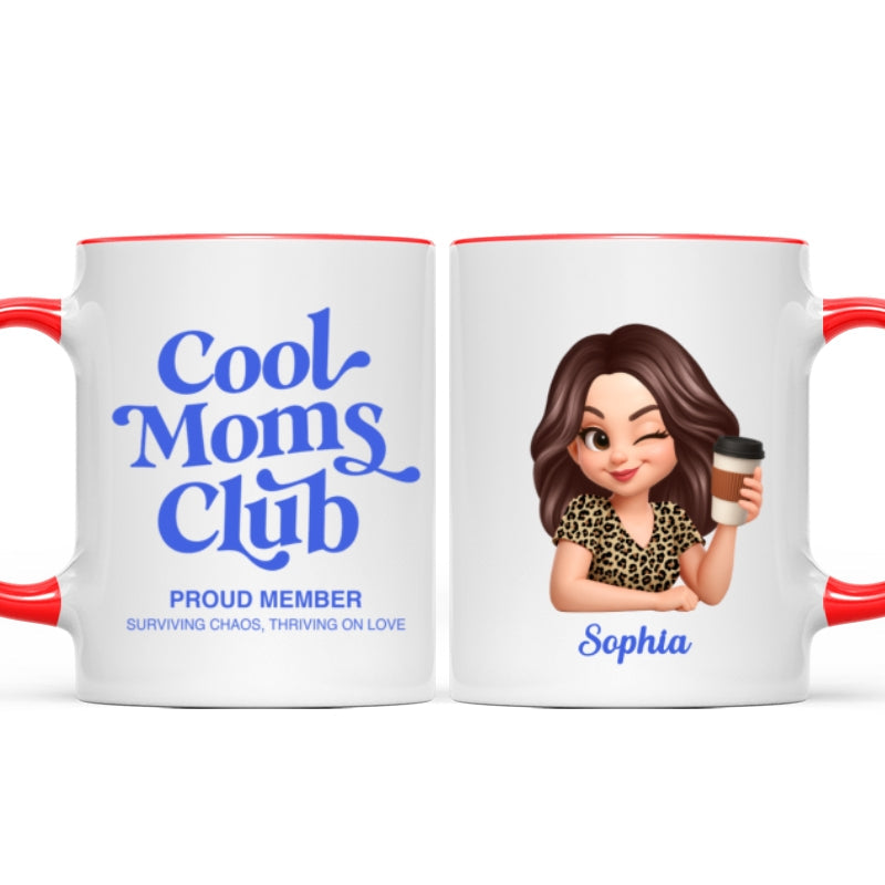 Cool Mom Club Proud Member - Personalized Mug - Mother's Day Gift for Mom, Wife