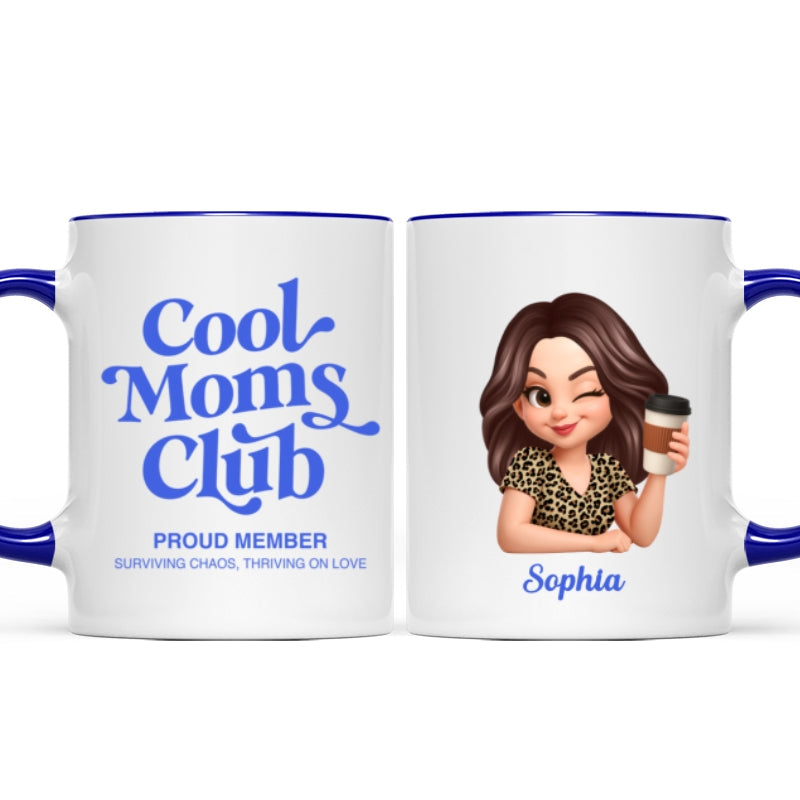 Cool Mom Club Proud Member - Personalized Mug - Mother's Day Gift for Mom, Wife