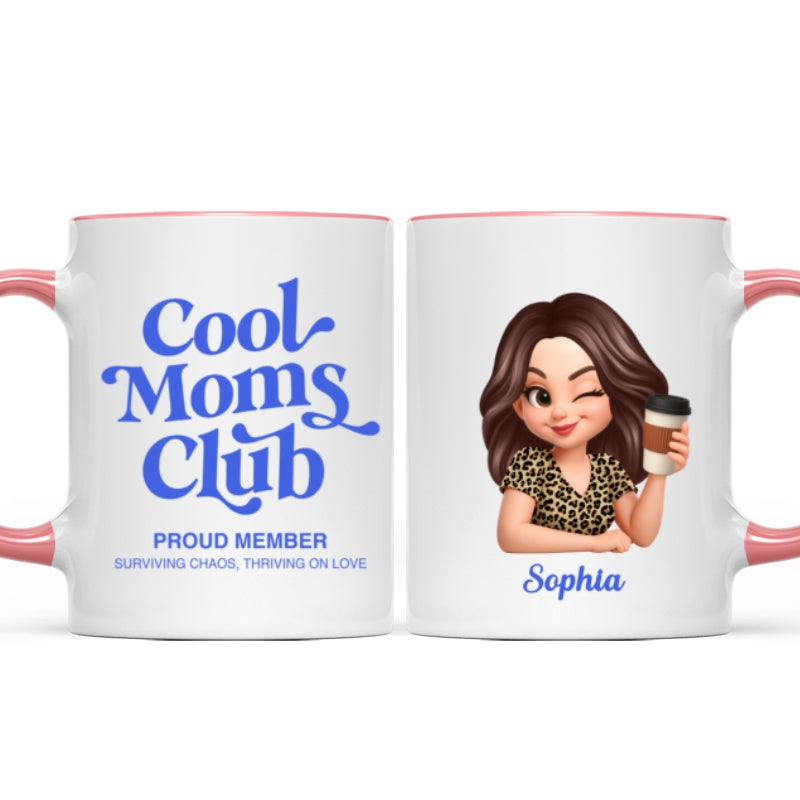 Cool Mom Club Proud Member - Personalized Mug - Mother's Day Gift for Mom, Wife