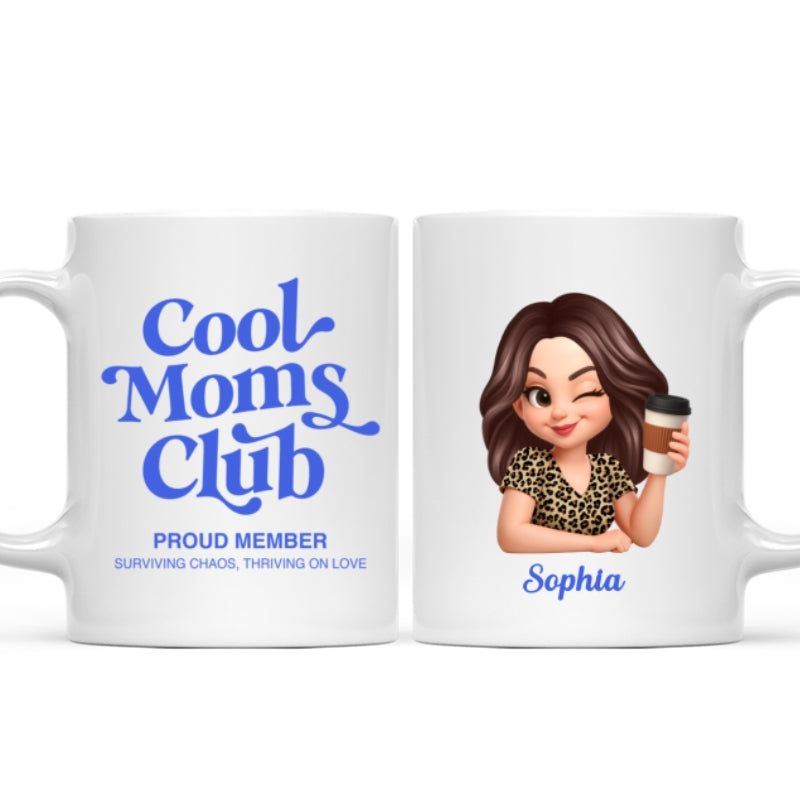 Cool Mom Club Proud Member - Personalized Mug - Mother's Day Gift for Mom, Wife