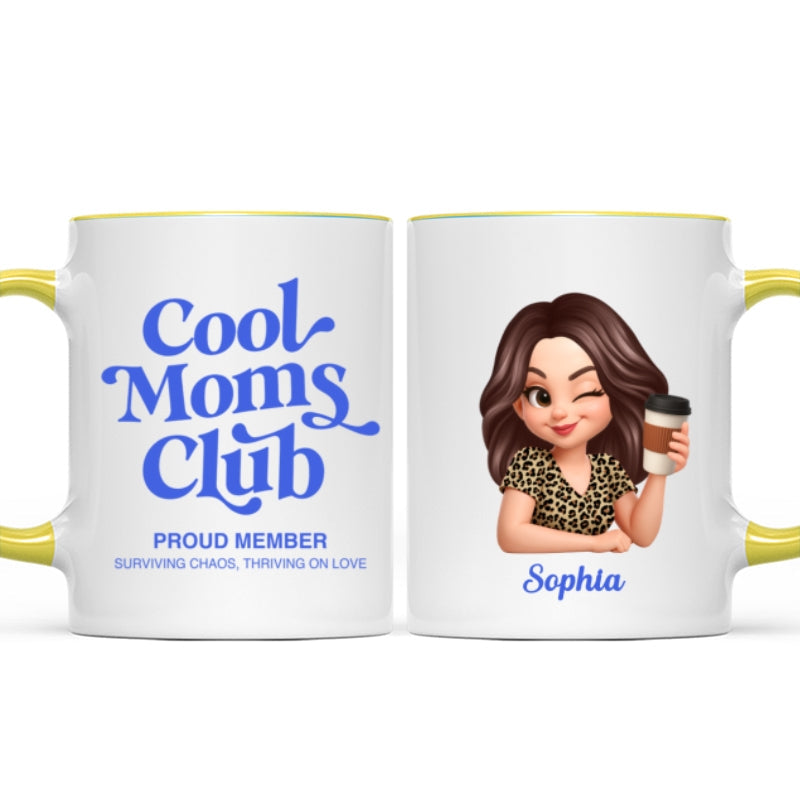 Cool Mom Club Proud Member - Personalized Mug - Mother's Day Gift for Mom, Wife