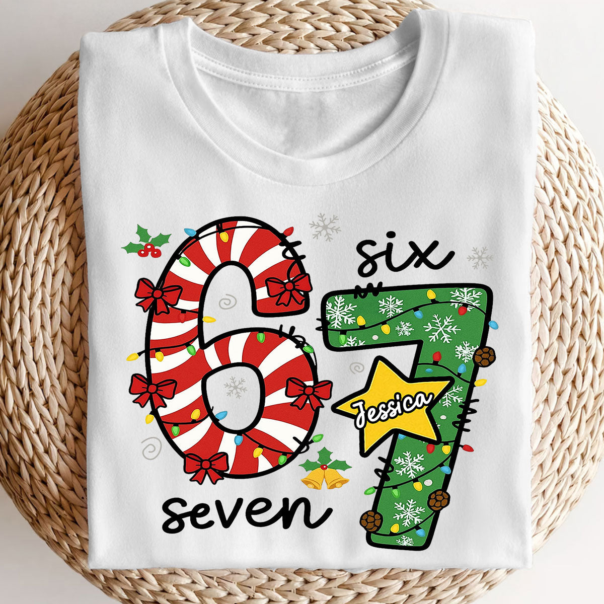 Viral Six Seven 67 Gen Z Funny Teen Slang - Personalized Shirt - Christmas Gift for Daughter, Son, Grandkids