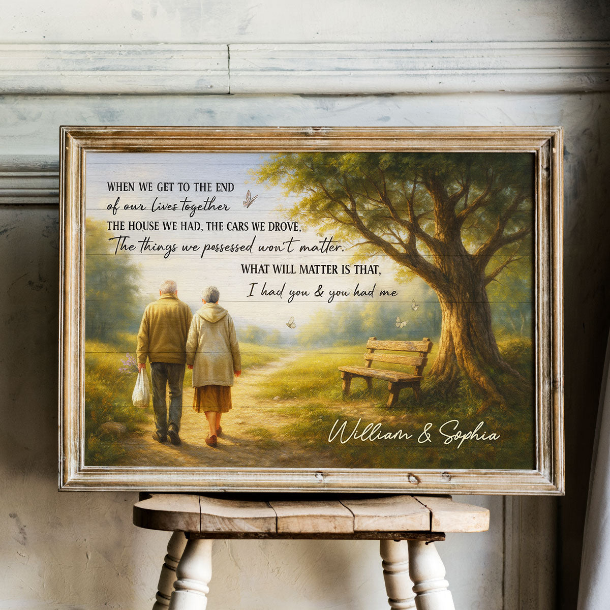 When We Get to the End of Our Lives Together Peaceful Landscape - Personalized Poster - Sentimental Gift for him, Gift for her