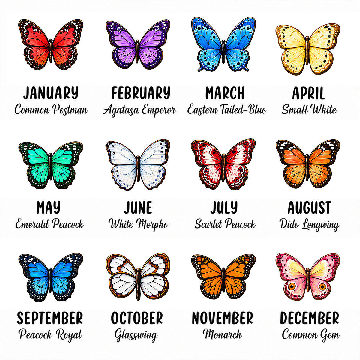 Sisters Besties Are Like Butterflies 2D Flat - Personalized Wooden Plaque - Gift For Besties, Sisters