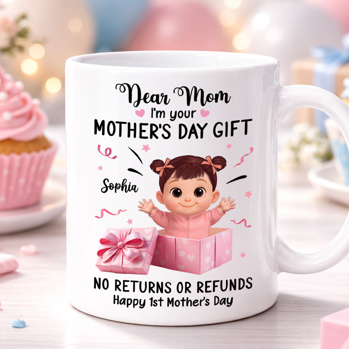 Dear Mom I Am Your Gift - Personalized Mug - Heartflet Gift For Mom