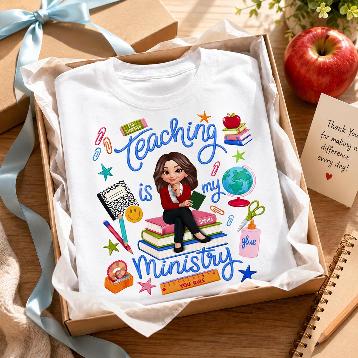 Teaching Is My Ministry - Personalized Shirt - Teacher Gift, Back To School Outfit