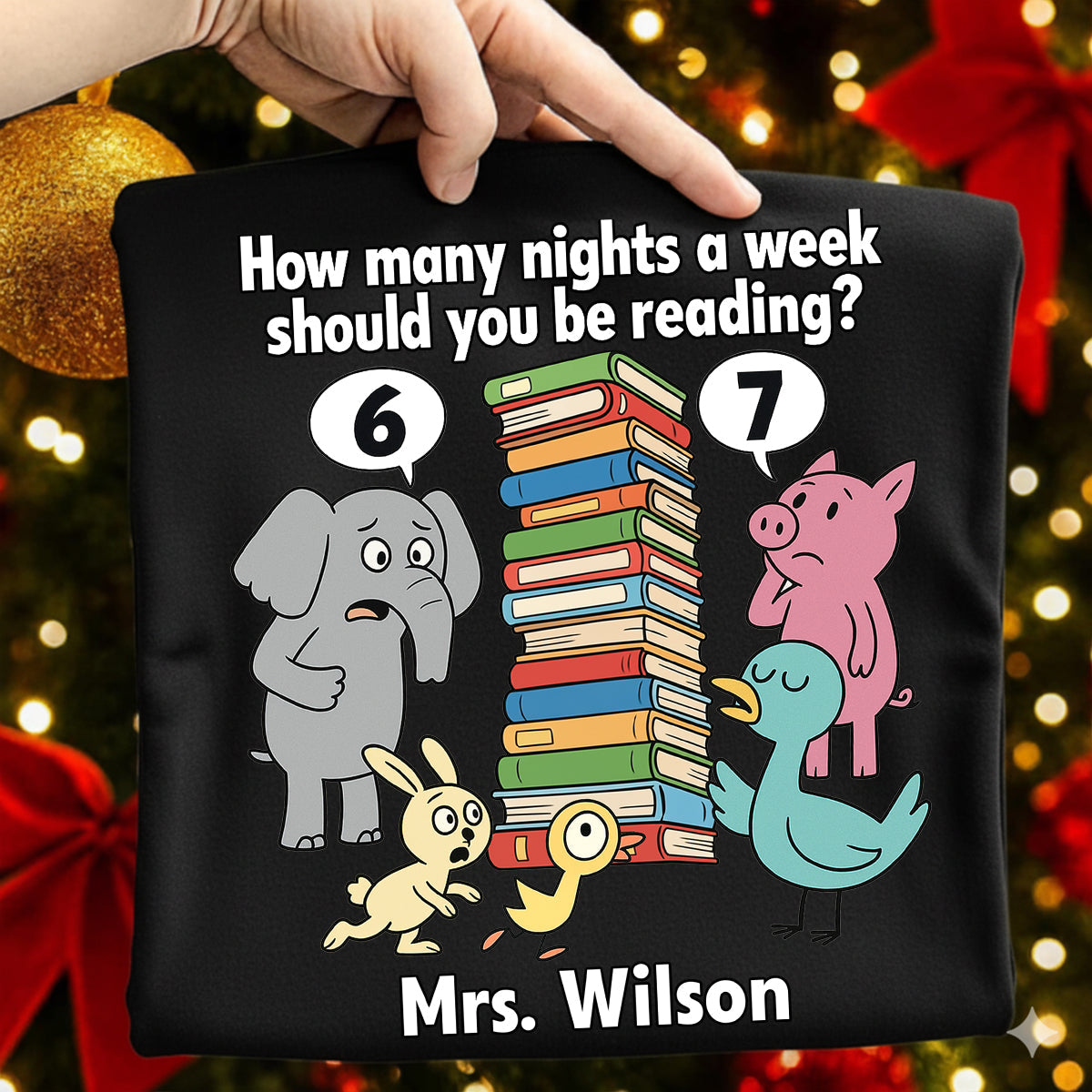 How Many Nights A Week Should You Be Reading 6-7 - Personalized Shirt - Children's Books Sweatshirt, Teacher Six Seven 67 Shirt