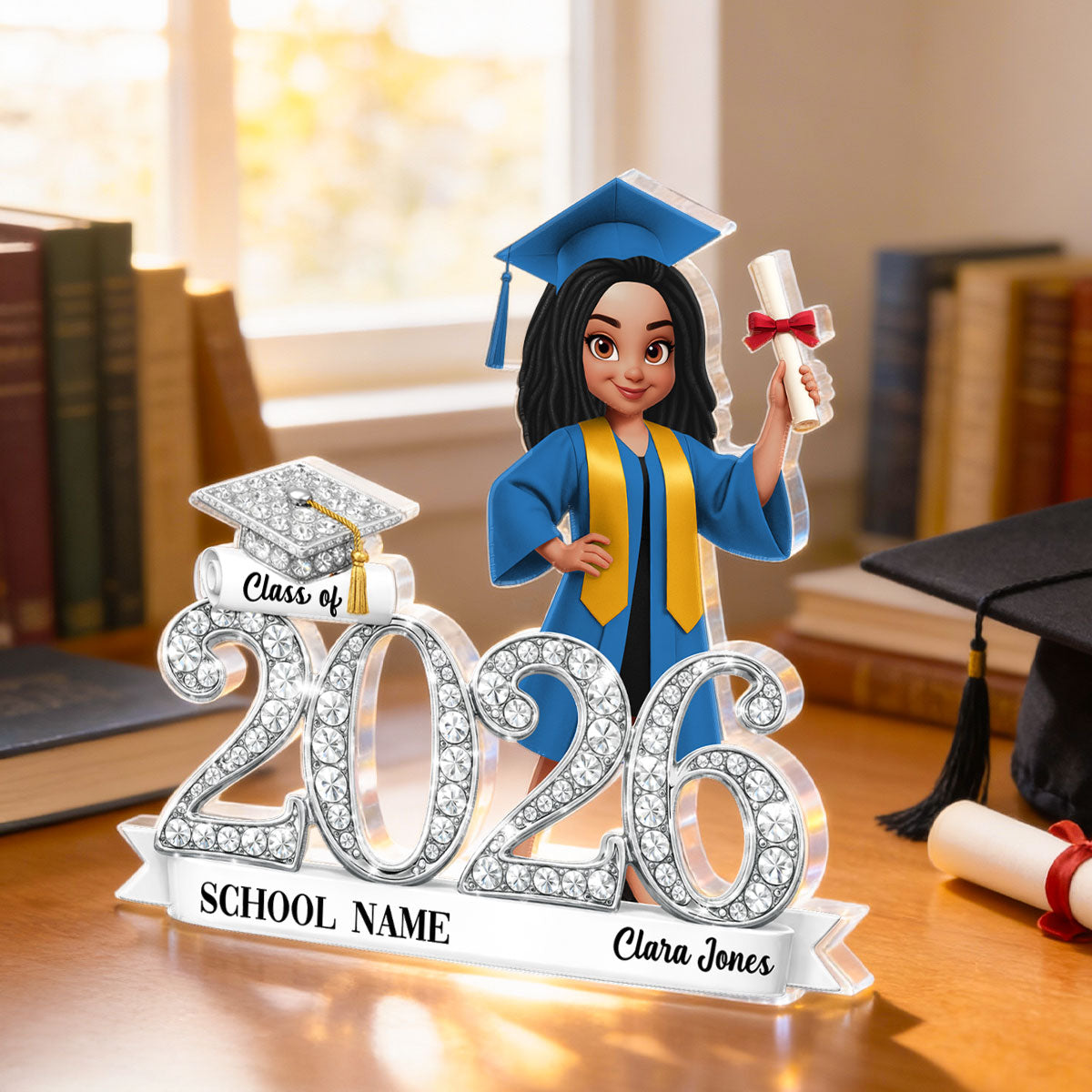 Class of 2026 Graduation Gift - Personalized Acrylic Block Plaque - Sentimental Gift for Seniors, Daughter, Son, Grandkids