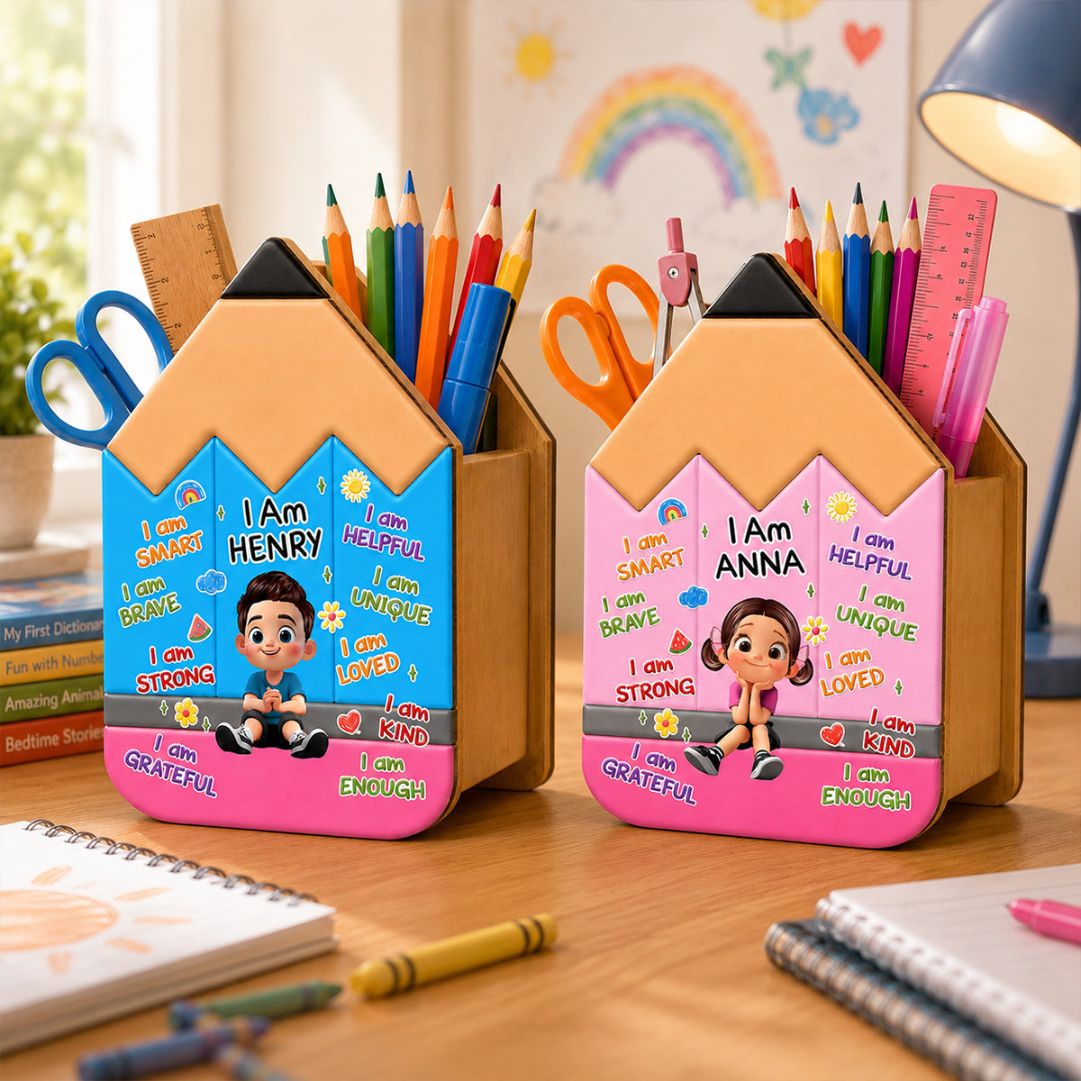 Learning Starts Today Kids - Personalized Pencil Holder - Back To School Gift For Kids