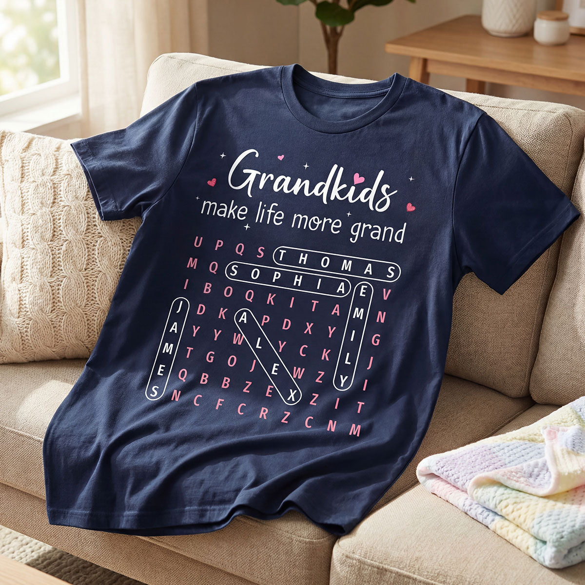The Greatest Gift You Ever Know Word Search Puzzle Art - Personalized Shirt - Gift For Grandma