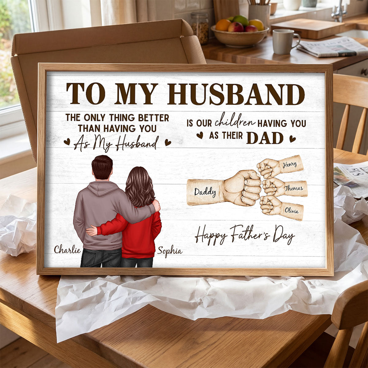The Only Thing Better Than Having You As Husband - Personalized Poster - Heartfelt Father's Day Gift For Husband, Dad