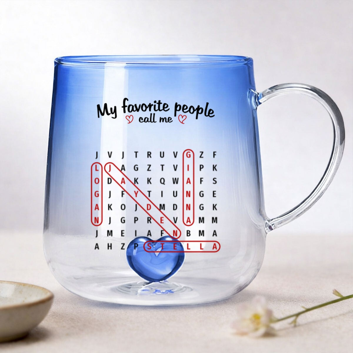 My Favorite People Call Me Grandma - Personalized Glass Mug - Mother's Day Gift for Mom, Grandma