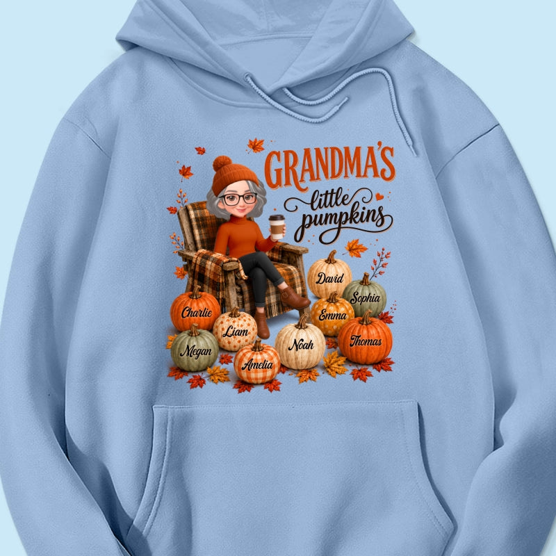 Grandma's Little Pumpkins - Personalized Shirt - Trendy Fall Tee for Grandma