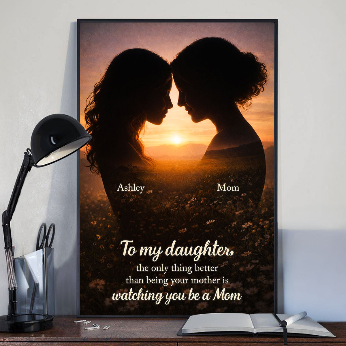 To My Daughter Watching You Be A Mom - Personalized Poster - Heartfelt Gift For Daughter, Gift For Mom