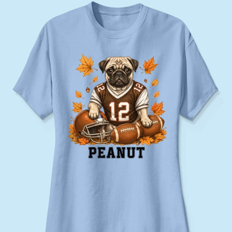 Trending Football Dog Cat Upload Photo - Personalized Shirt - Fall Season Gift For Man, Woman