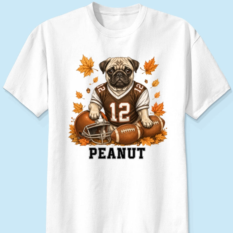 Trending Football Dog Cat Upload Photo - Personalized Shirt - Fall Season Gift For Man, Woman