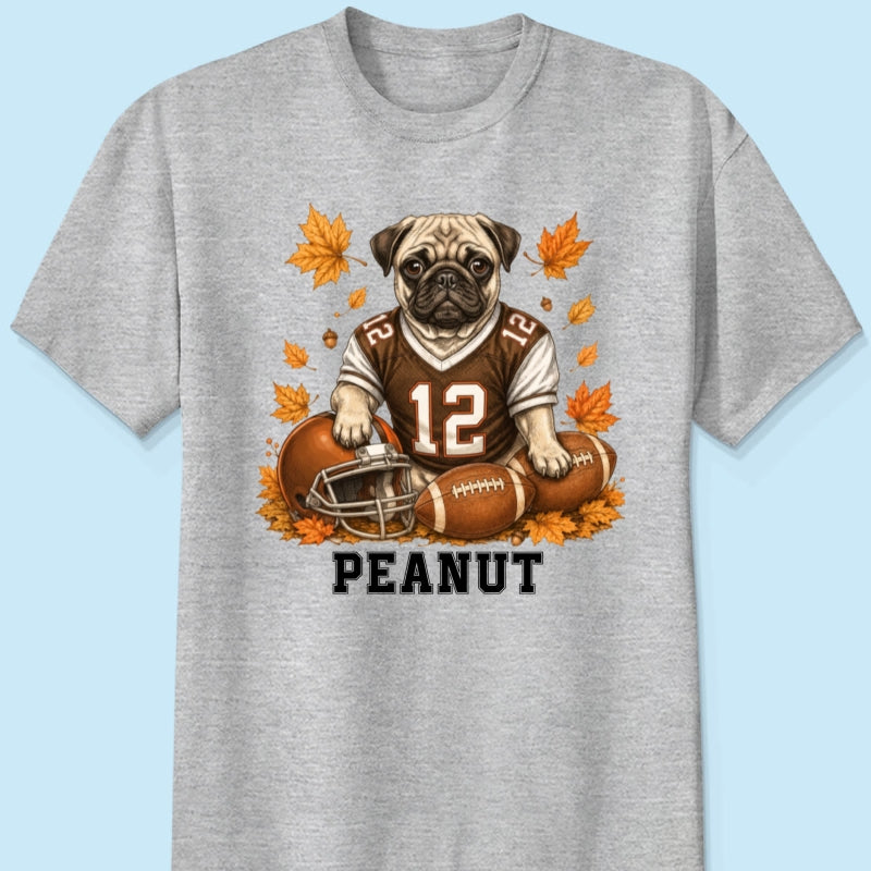 Trending Football Dog Cat Upload Photo - Personalized Shirt - Fall Season Gift For Man, Woman
