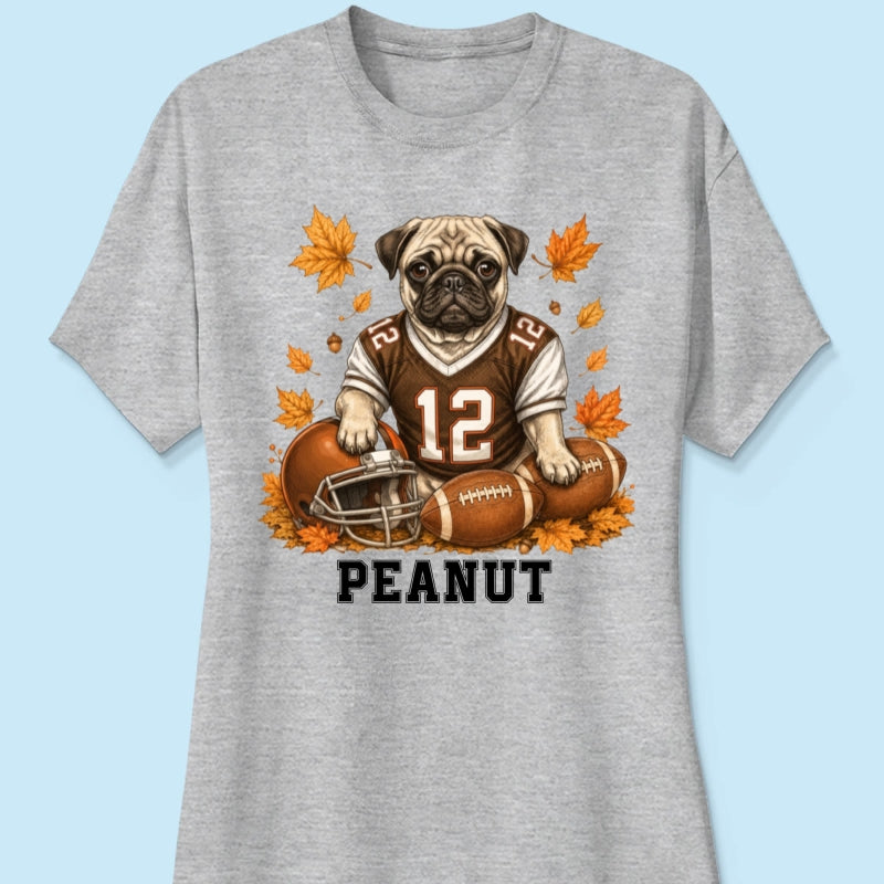Trending Football Dog Cat Upload Photo - Personalized Shirt - Fall Season Gift For Man, Woman