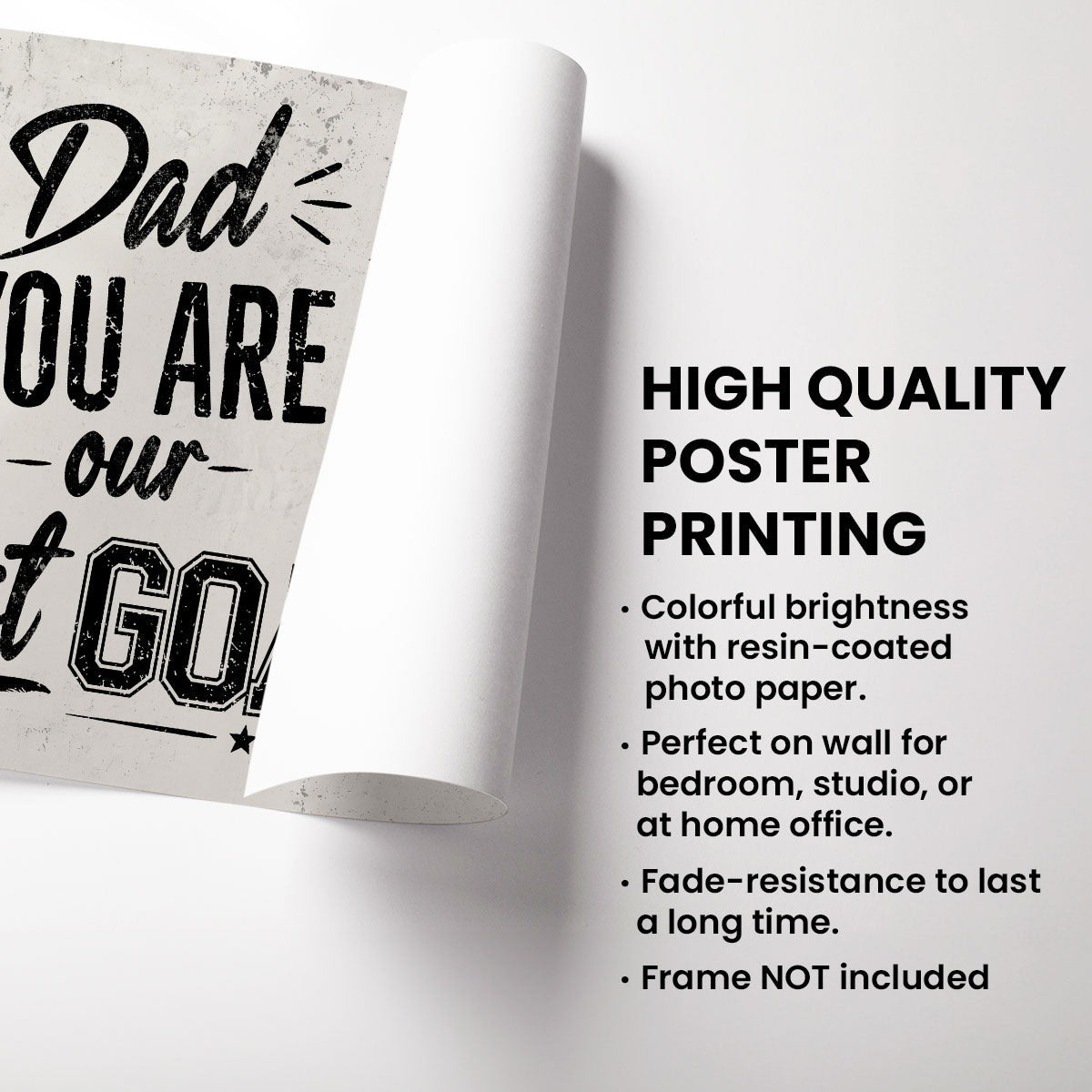 We Scored The Best Dad - Personalized Poster - Father's Day Gift For UK Football, US Soccer Dad