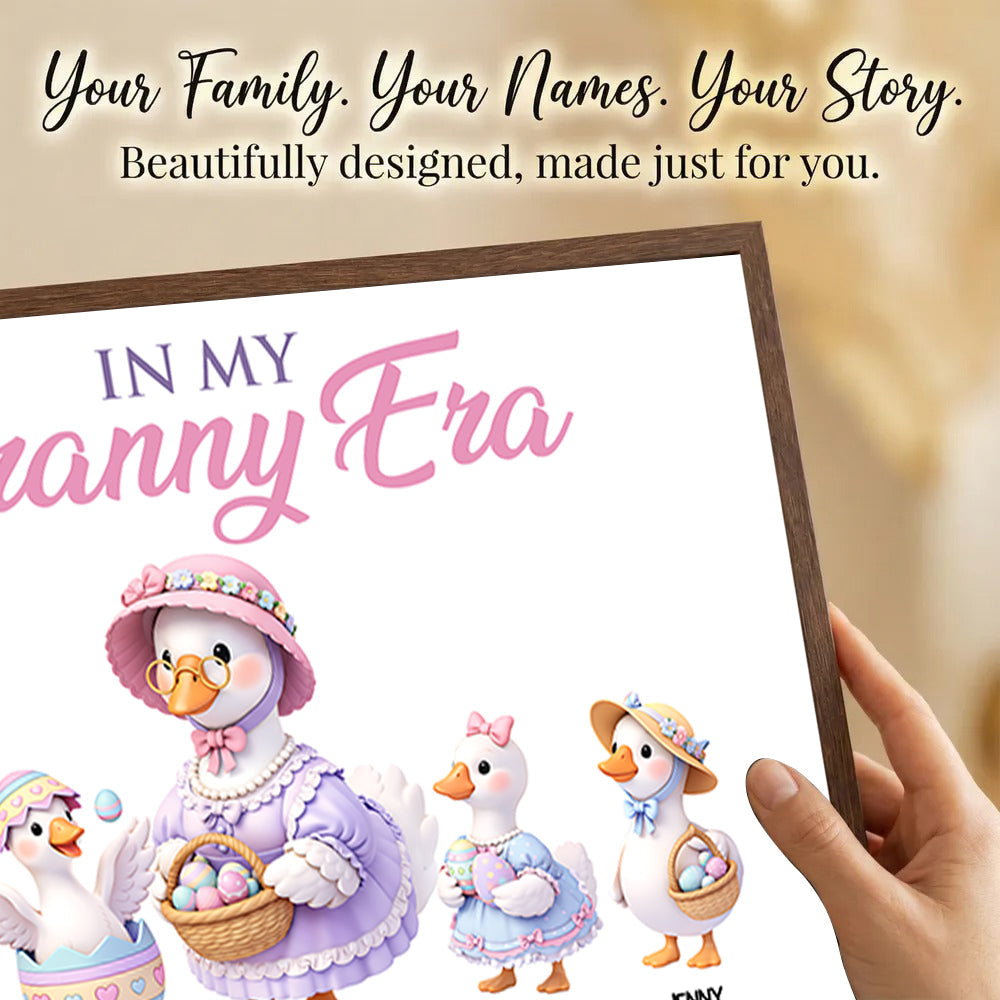 In My Granny Era - Personalized Poster - Easter Decor Gift For Grandma