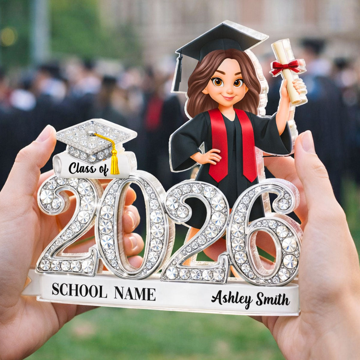 Class of 2026 Graduation Gift - Personalized Acrylic Block Plaque - Sentimental Gift for Seniors, Daughter, Son, Grandkids