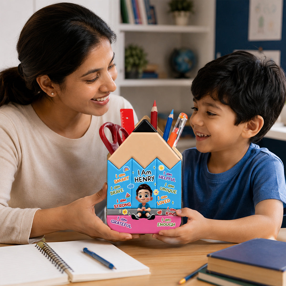 Learning Starts Today Kids - Personalized Pencil Holder - Back To School Gift For Kids