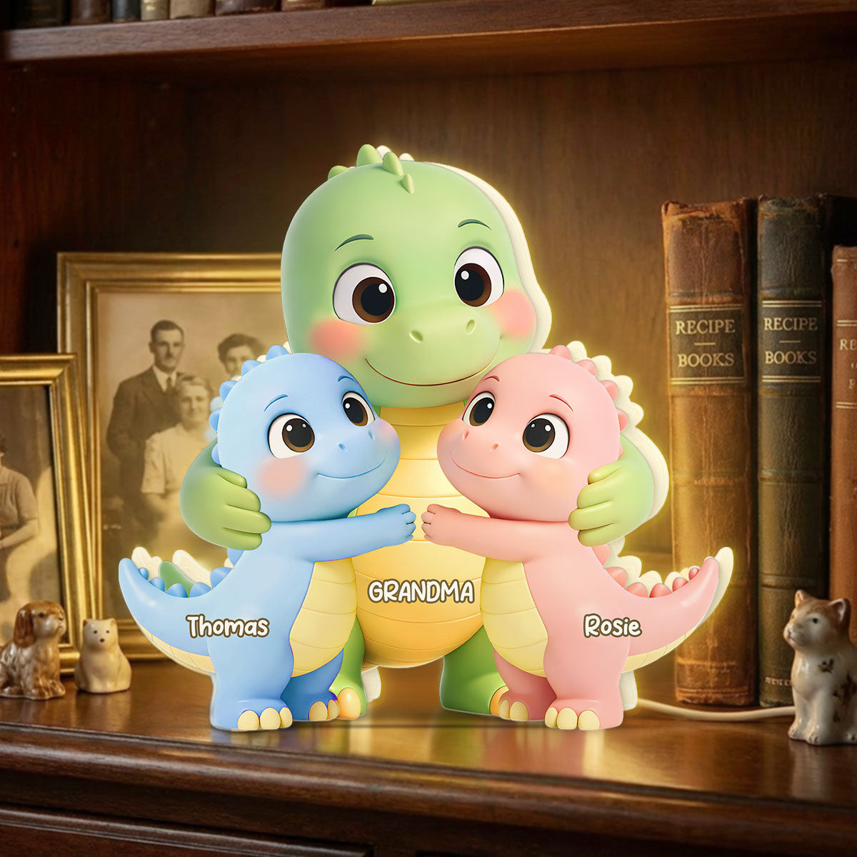 Grandmasaurus Like Normal Grandma But More Awesome - Personalized Light Box - Mother's Day Gift For Grandma