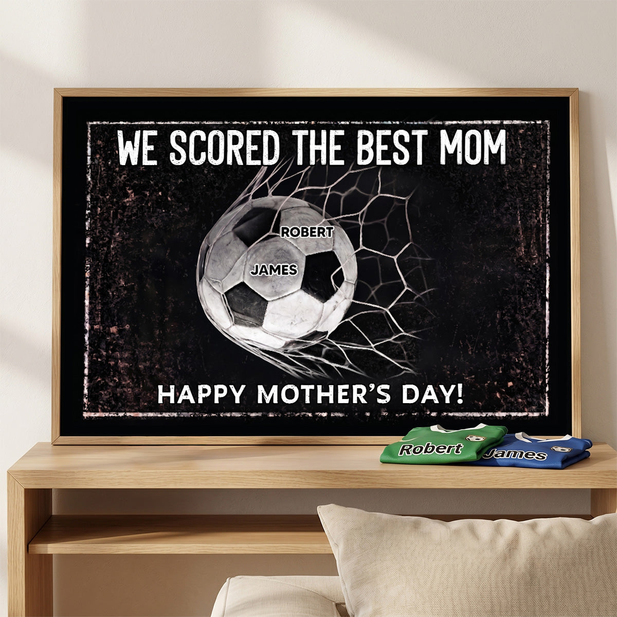 We Scored The Best Mom - Personalized Poster - Mother's Day Gift For Soccer Mom
