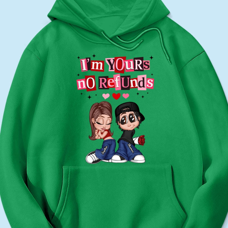 Y2K Couple I'm Yours No Refund - Personalized Shirt - Funny Valentine's Day Gift for Him, for Her, Matching Couple Shirts