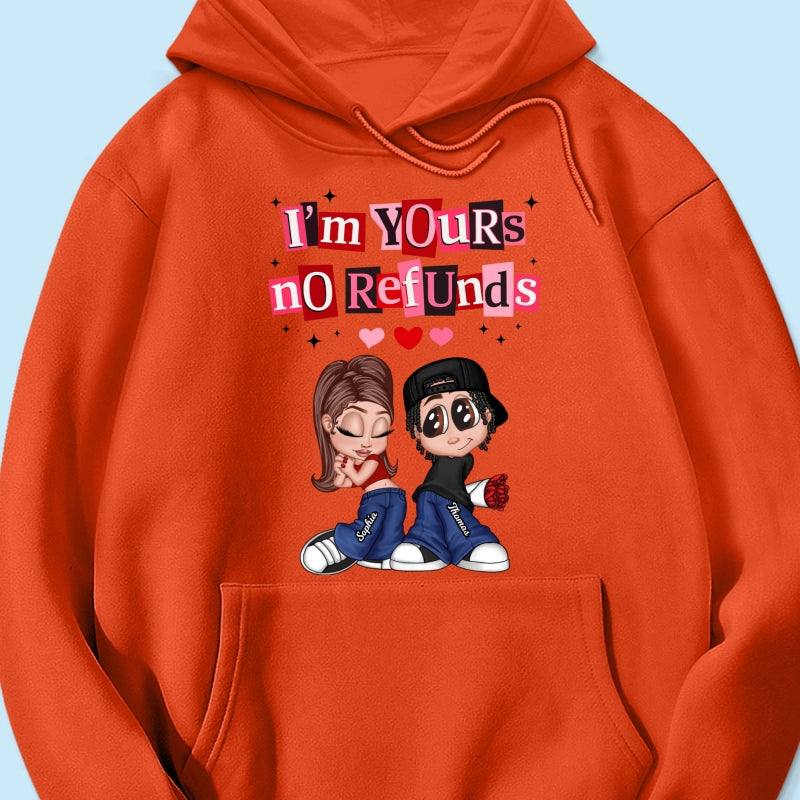 Y2K Couple I'm Yours No Refund - Personalized Shirt - Funny Valentine's Day Gift for Him, for Her, Matching Couple Shirts