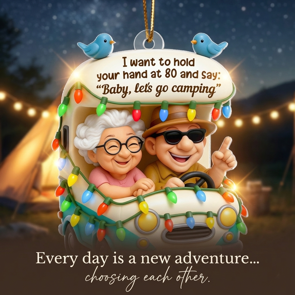 Baby Let's Enjoy Life Together - Personalized Acrylic Ornament - Heartwarming Gift For Him, For Her, For Couple