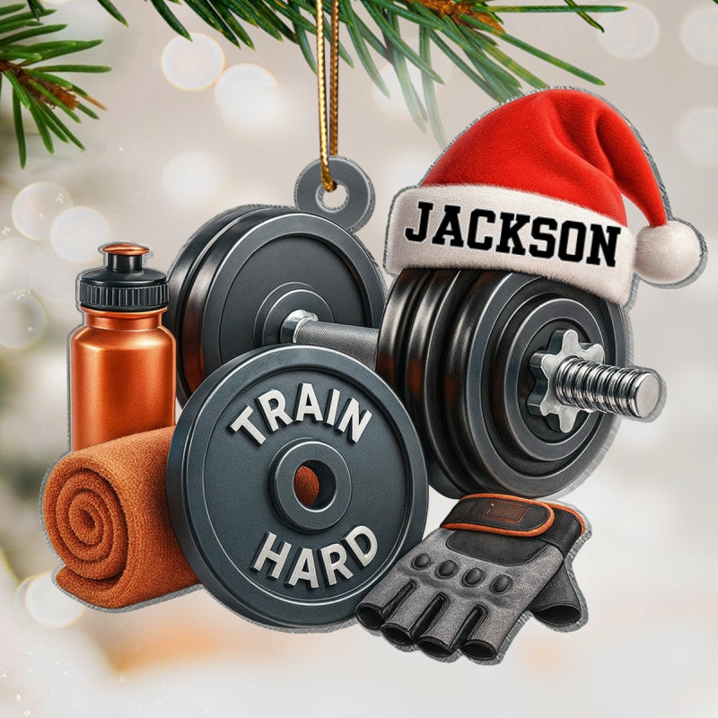 Stronger Every Single Day – Personalized Acrylic Ornament – Motivational Gift for Gym Lovers