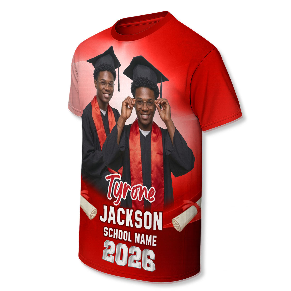 Class Of A 2026 2027 2028 2029 Graduate Custom Photo - Personalized Shirt - Family Matching Graduation Shirt, Graduation Party Gift, Senior Class of 2026