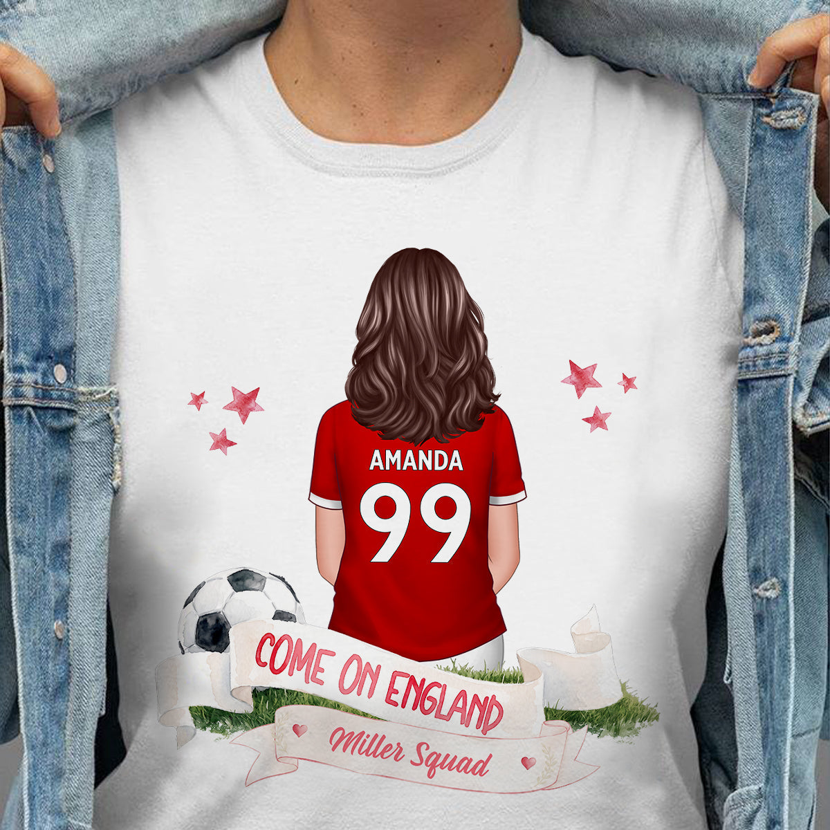 Come On England World Cup 2026 T-Shirt - Personalized Family Matching Shirt - Football Fan Tees