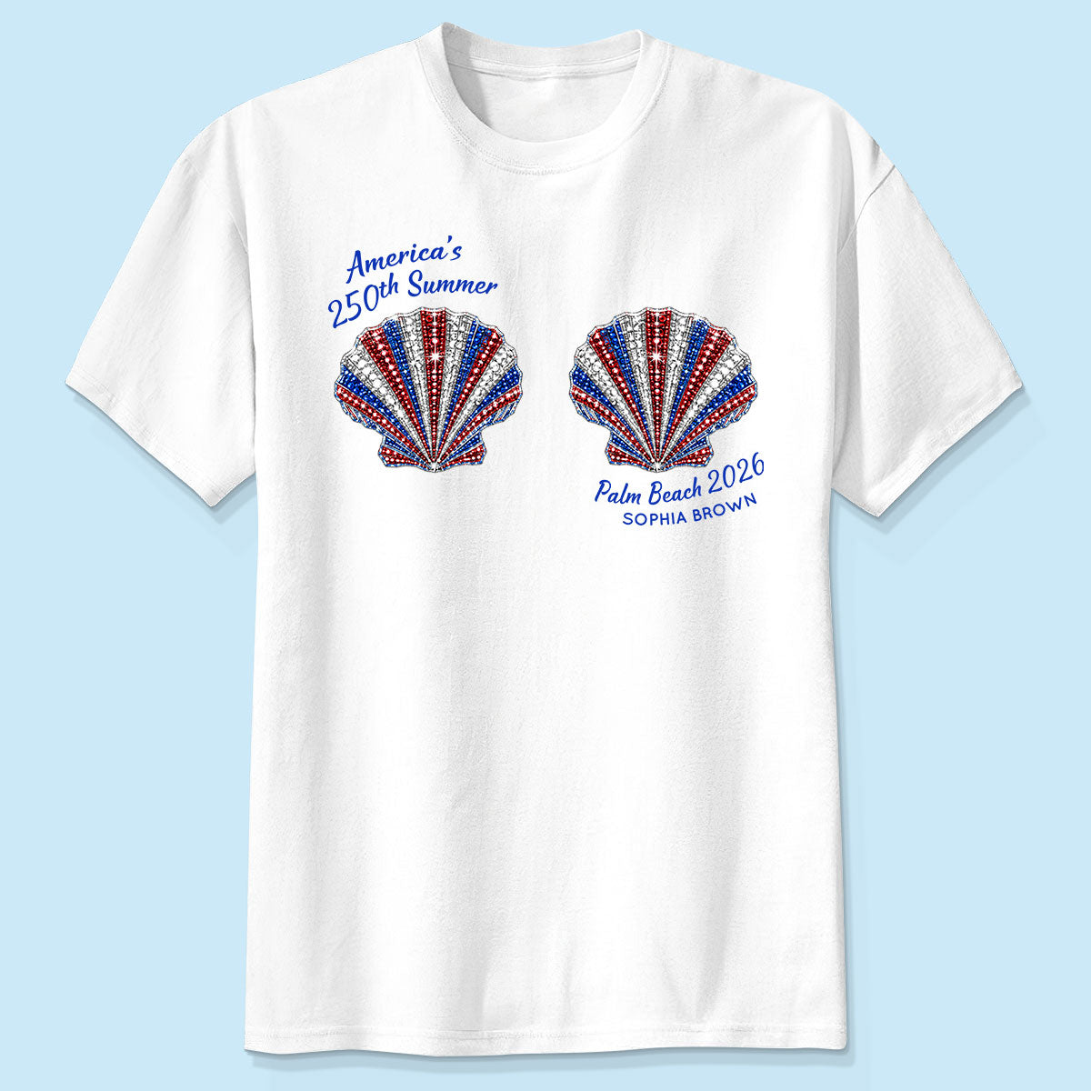 Mermaid America's 250th Summer - Personalized Shirt - Gift For Girl, Women, Besties