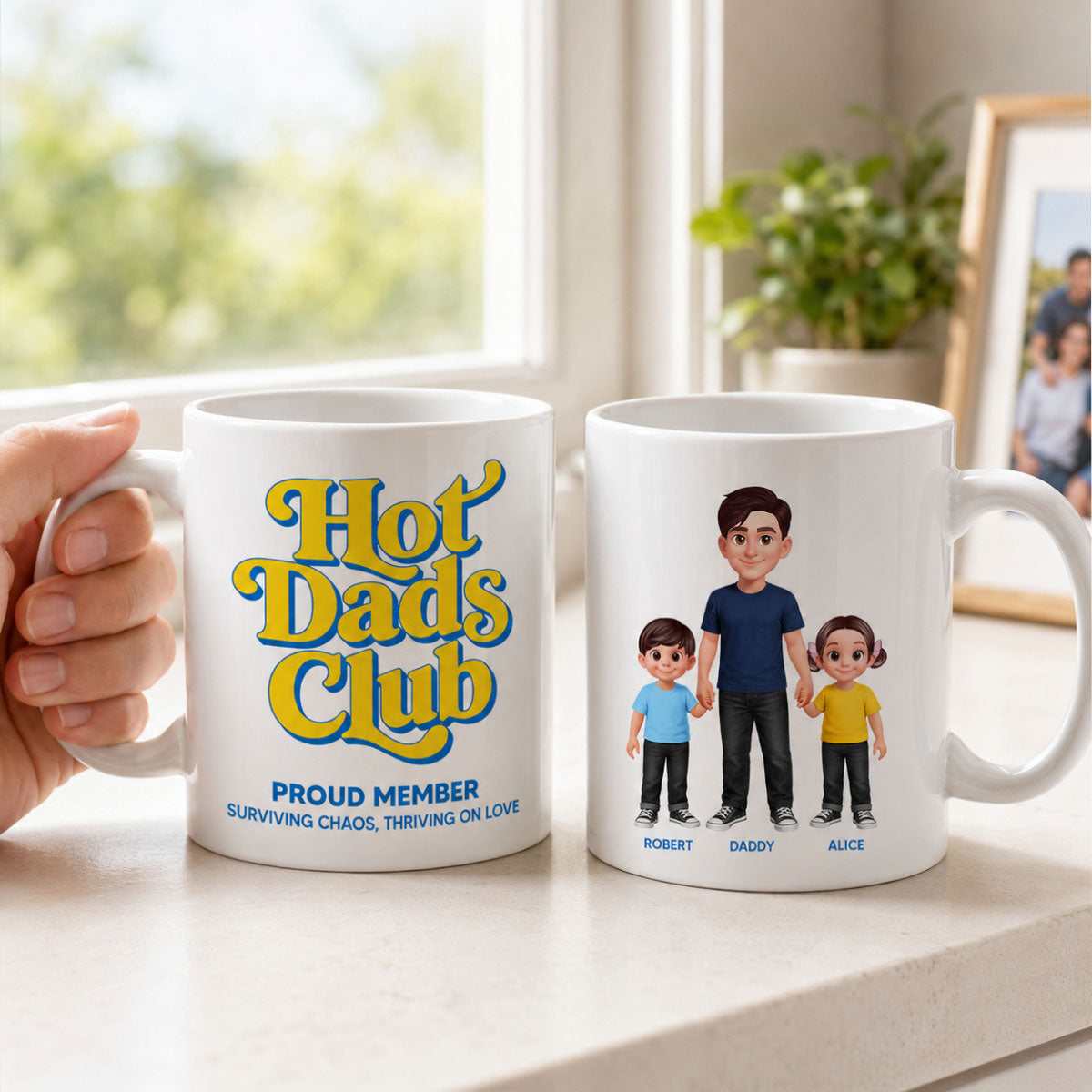 Hot Dads Club - Personalized Mug - Funny Father's Day Gift For Dad, Husband